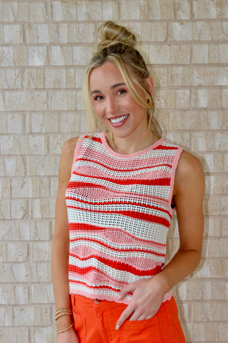 Sylvie Strawberry Shortcake Crochet Tank