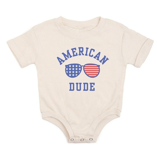 American Dude Short Sleeve Romper