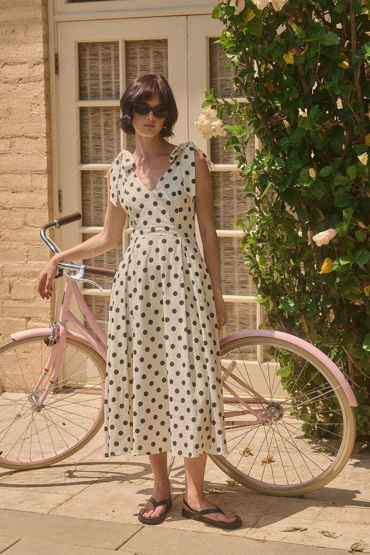 Ryleigh Polka Dot Midi Dress