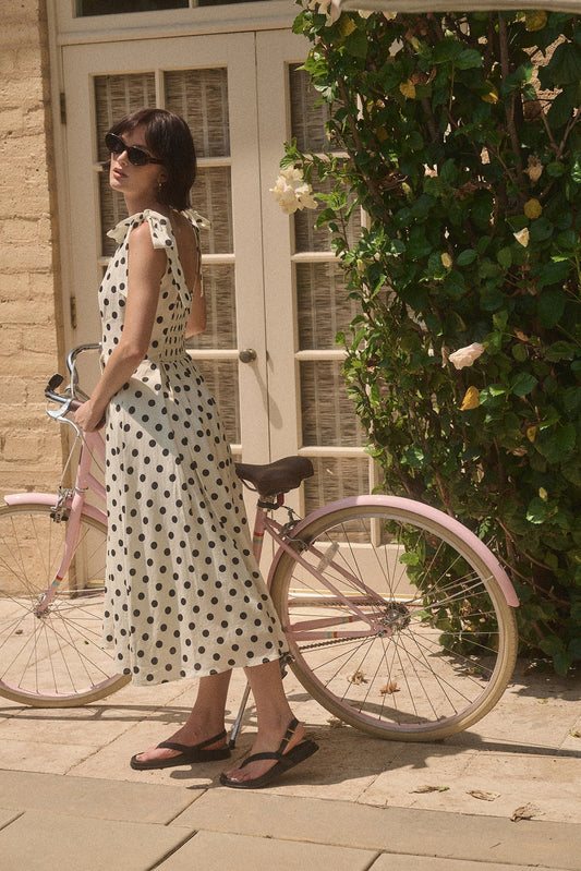 Ryleigh Polka Dot Midi Dress