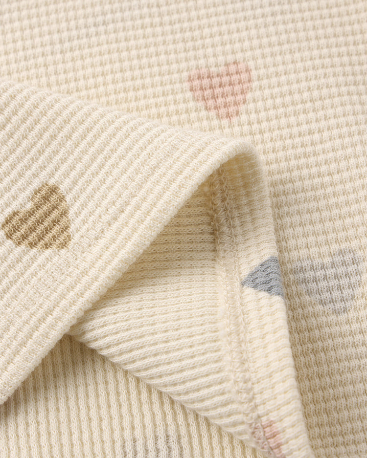 Confetti Hearts Waffle Tee + Short Set