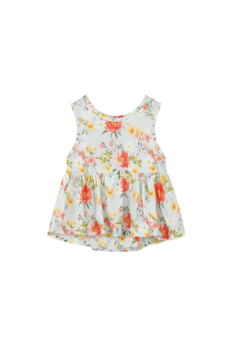 Retro Roses Nellie Onesie Dress