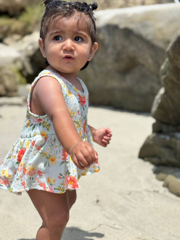 Retro Roses Nellie Onesie Dress