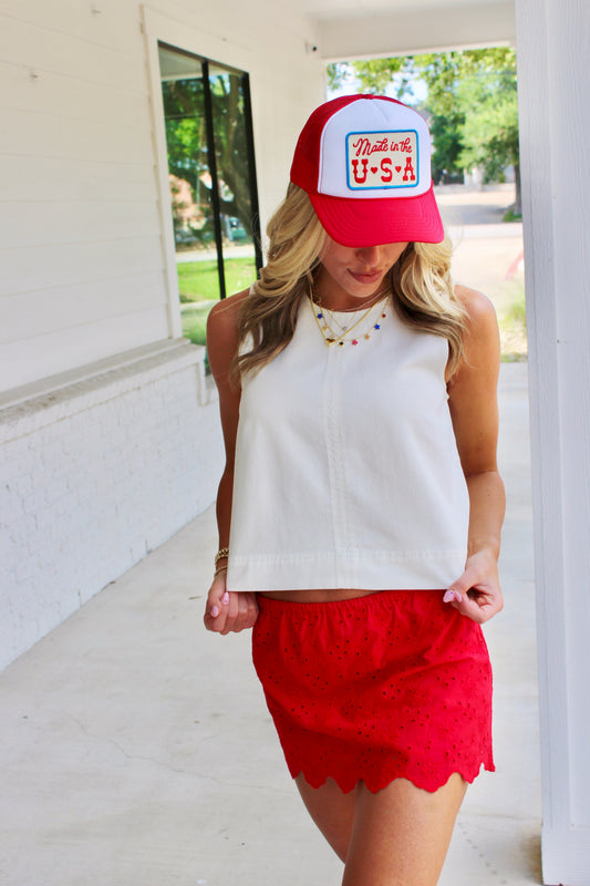 Made in USA Patch Trucker Hat