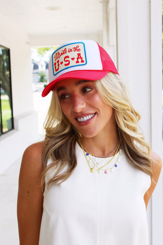 Made in USA Patch Trucker Hat