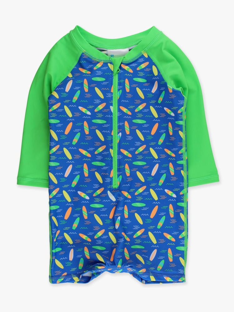 Neon Surfs Up LS 1pc Rash Guard Swimsuit