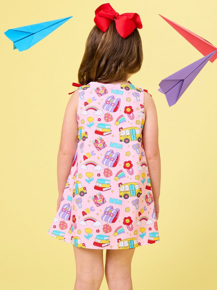 Classroom Cutie Active A-Line Bow Dress & Bike Short Set