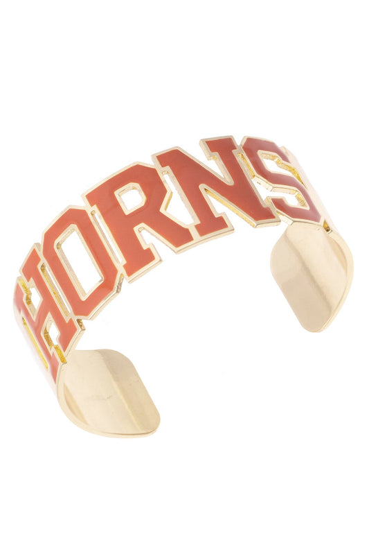 Game Day Varsity Outline Cuff Bracelet