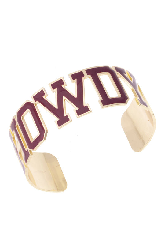 Game Day Varsity Outline Cuff Bracelet
