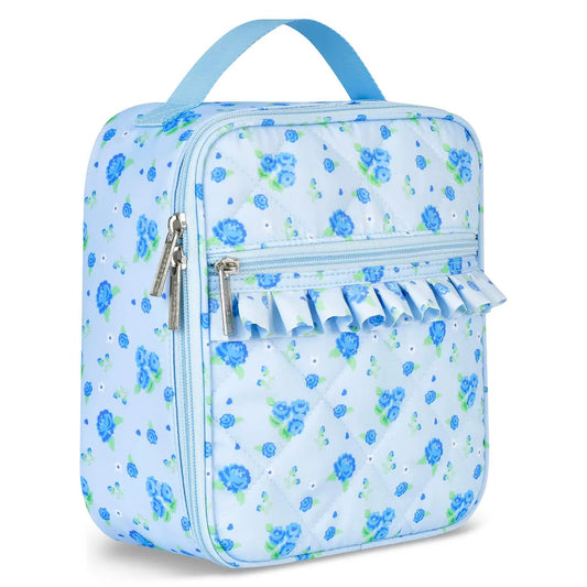 Blue Floral Lunch Tote