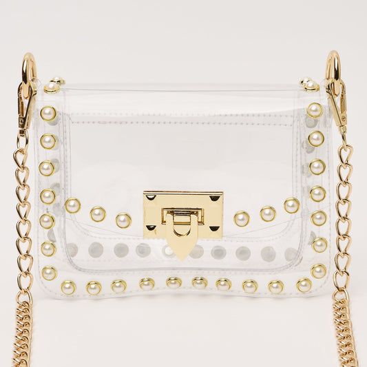Clearly Handbags The Jackie In Pearl