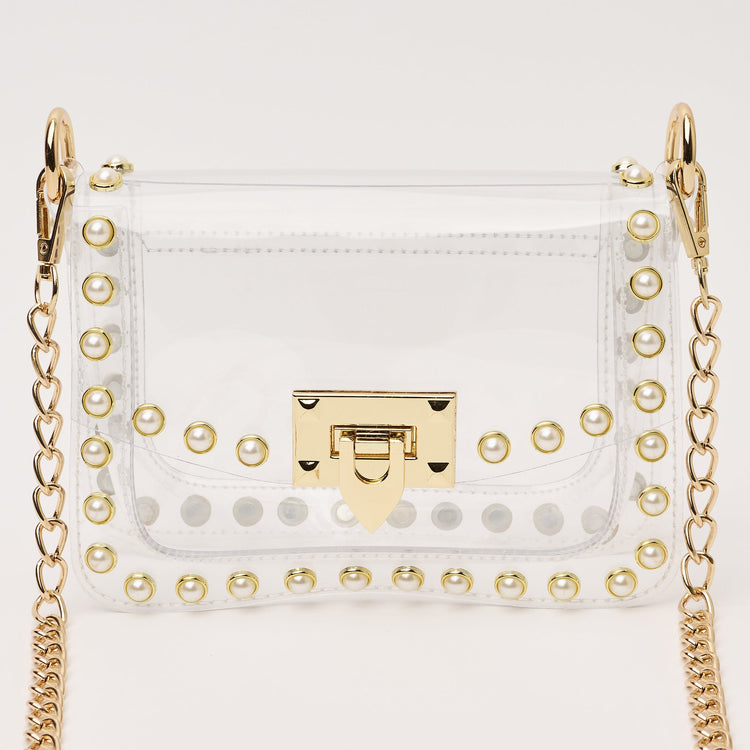 Clearly Handbags The Jackie In Pearl