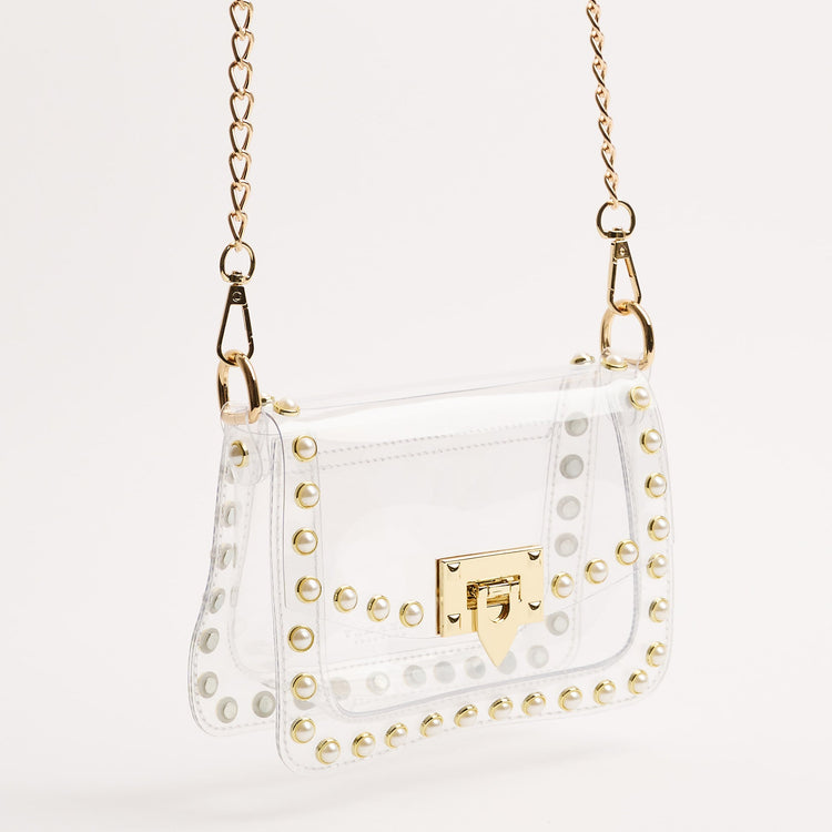 Clearly Handbags The Jackie In Pearl