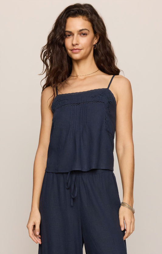 Lille Embroidered Woven Tank