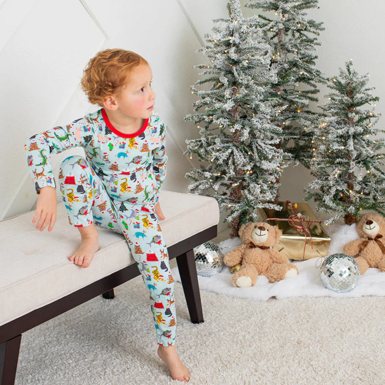 Crackling Christmas LS PJ Set