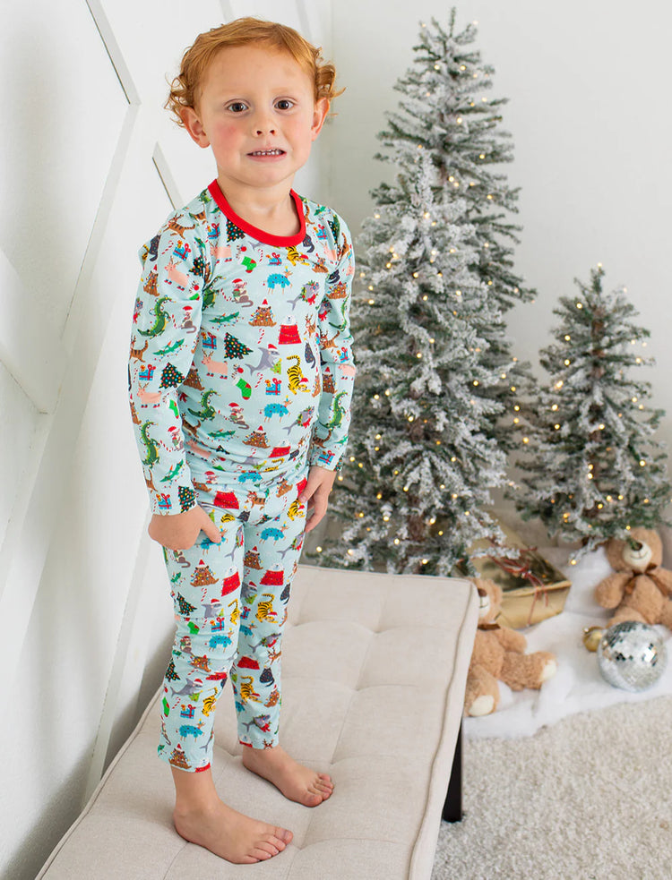 Crackling Christmas LS PJ Set