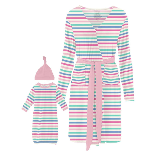 Lounge Robe & Layette Gown Set