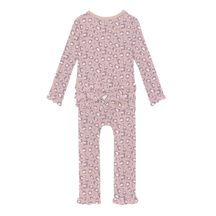 Baby Rose Cheetah Oh La La Ruffle Romper