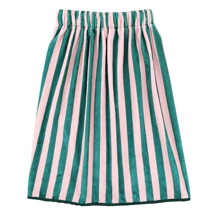 Spa Wrap-Green + Pink Cabana Strip