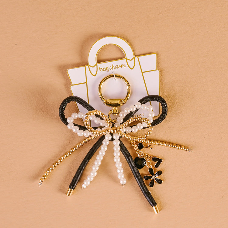 Layered Bows Bag Charm