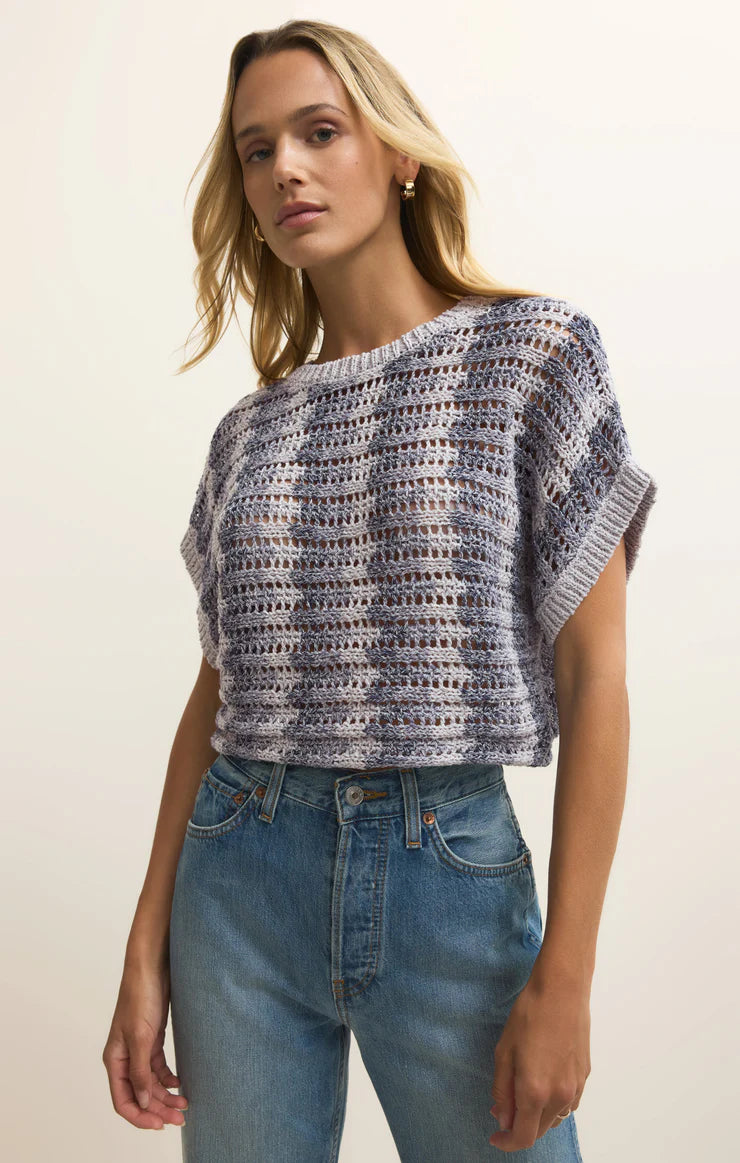 Ballast Crochet Stripe Top
