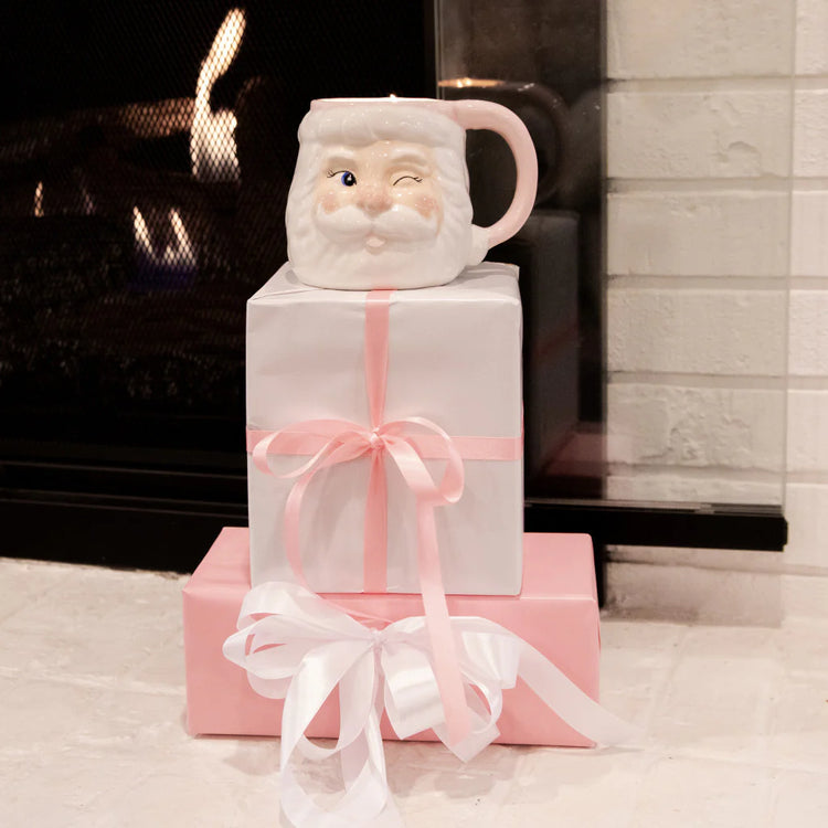 Sweet Grace Holiday Santa Mug Candle #060