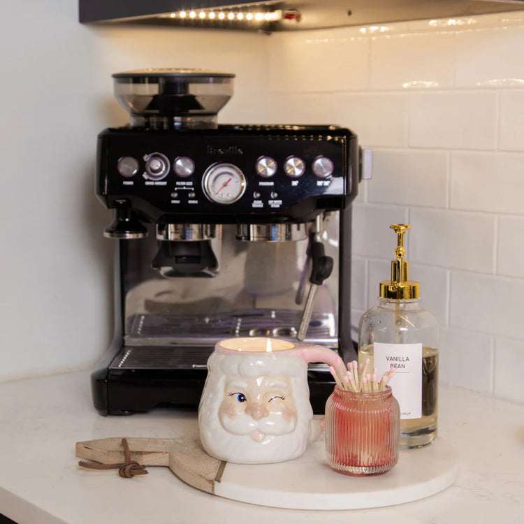 Sweet Grace Holiday Santa Mug Candle #060