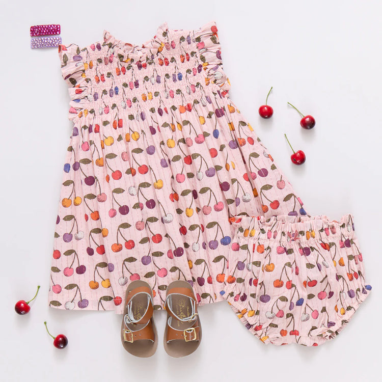 Cloud Pink Cherry Stevie Dress Set