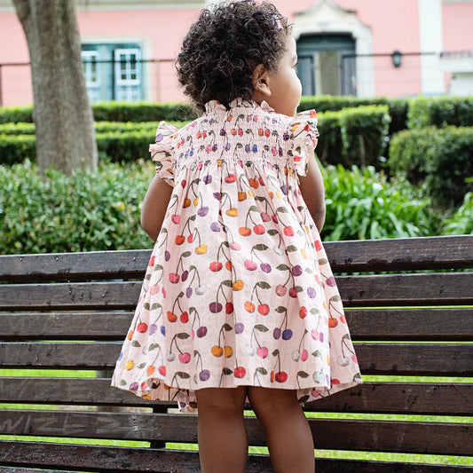 Cloud Pink Cherry Stevie Dress Set