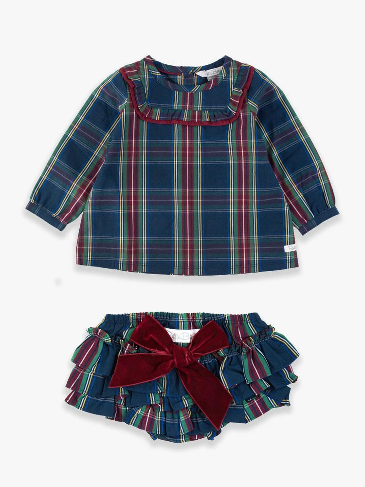 Winter Nights Plaid Baby Set