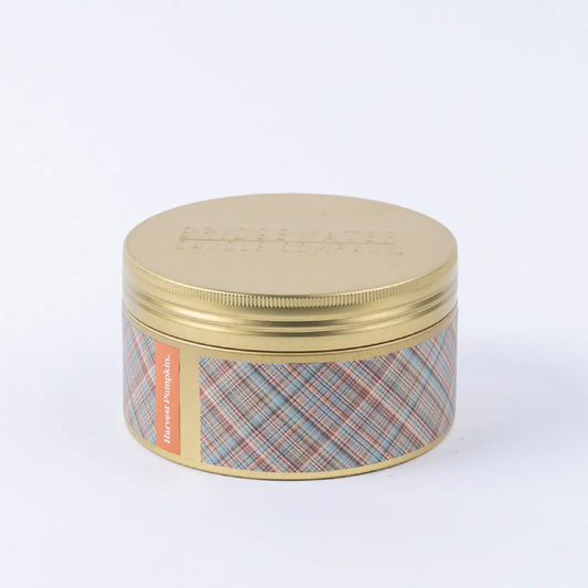 Harvest Pumpkin 3 Wick Tin Candle