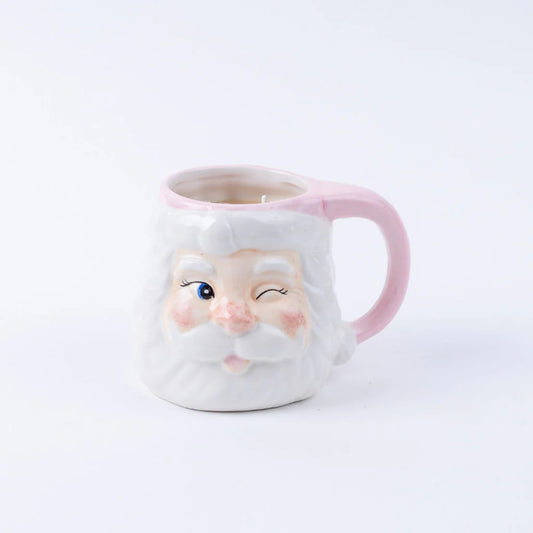 Sweet Grace Holiday Santa Mug Candle #060