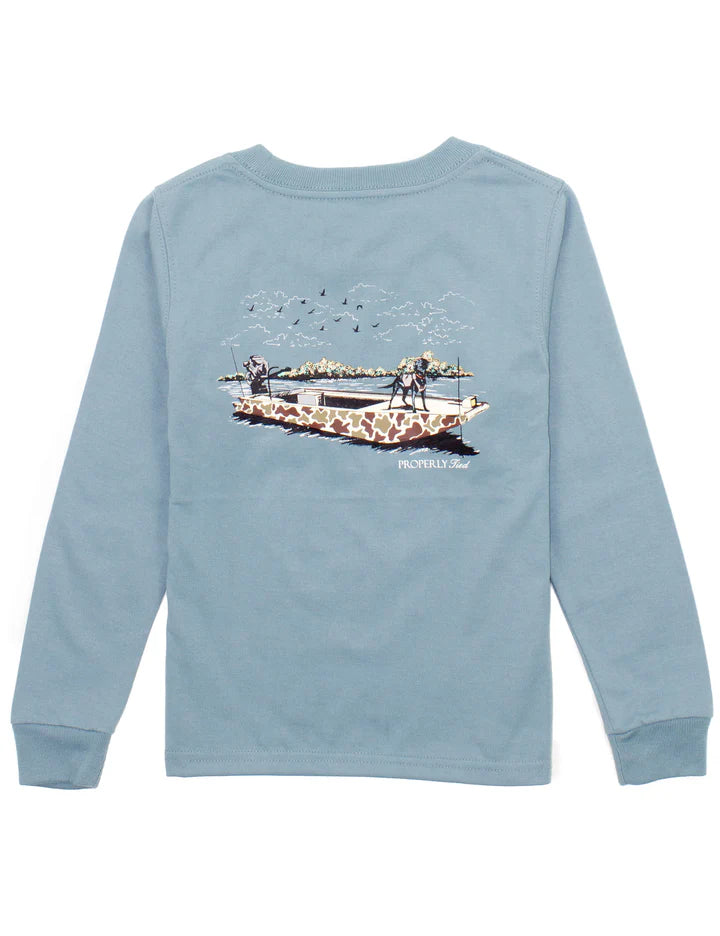 Boat Ride LS Steel Blue