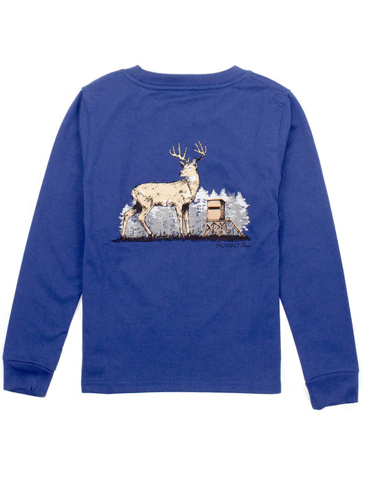 Deer Season LS River Blue